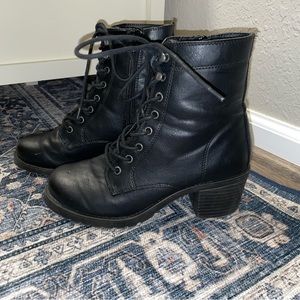 Madden Girl Heeled Combat Boots